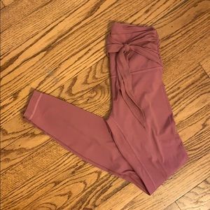 Hot Pink Tie LuluLemon Leggings